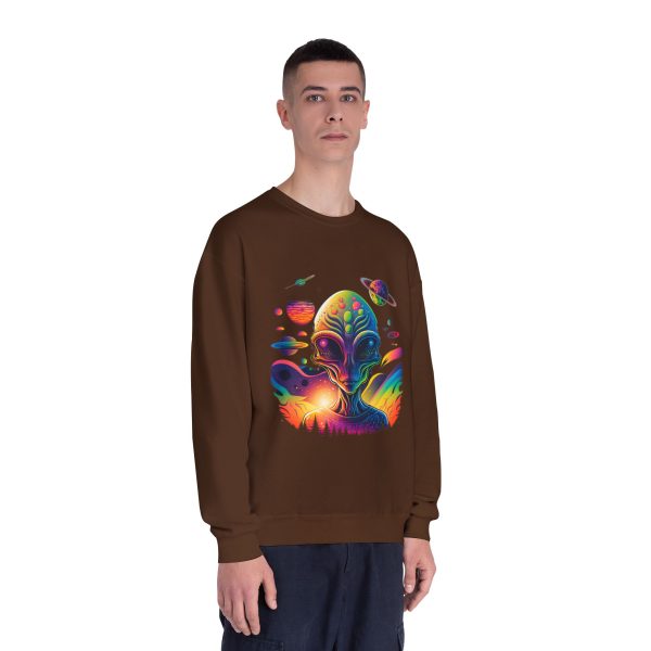 Colorful Alien Space Sweatshirt, Unisex Crewneck Sweatshirt, Perfect for Casual Wear, Gift for Sci-Fi Lovers, Cozy Fall Apparel - Image 27