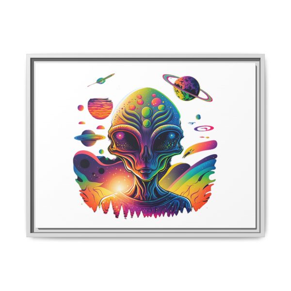 Vibrant Alien Canvas Art Print, Framed Decor for Sci-Fi Lovers, Cosmic Wall Art, Colorful Home Decoration, Unique Gift Idea - Image 93