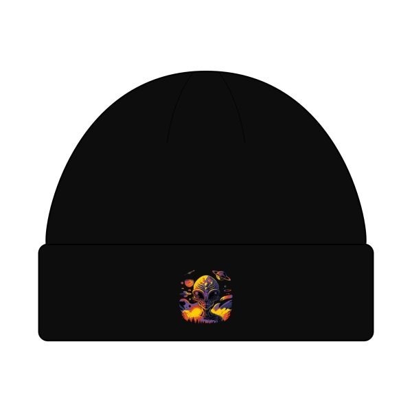 Vibrant Art Cuff Beanie, Cozy Winter Hat, Unisex Beanie, Trendy Headwear, Unique Gift for Him and Her - Image 2