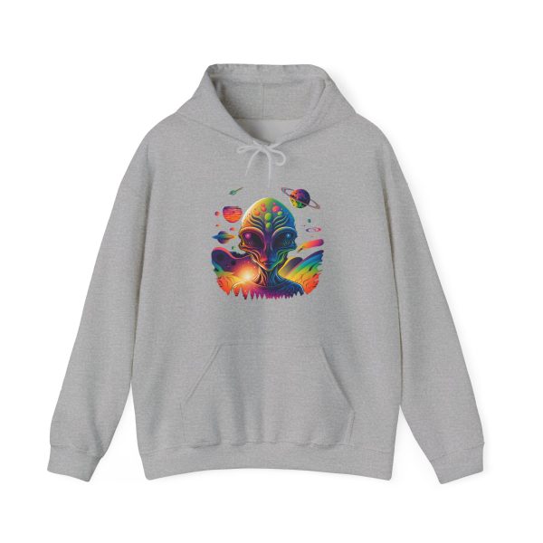 Colorful Cosmic Hoodie, Unisex Hoodie, Space Art Sweatshirt, Comfortable Pullover, Gift for Astronomers, Warm Hoodie for All Seasons - Image 9