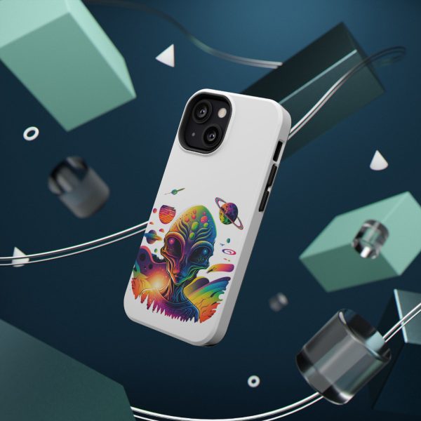 Colorful Alien Phone Case for Protection and Style, Galaxy-Themed Case, Retro Vibe Case, Unique Gift for Sci-Fi Lovers, Planet Design Case - Image 11