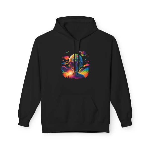 Vibrant Artistic Fleece Hoodie, Cozy Unisex Sweatshirt, Colorful Graphic Hoodie, Trendy Casual Wear, Unique Gift Idea, Streetwear Style - Image 13