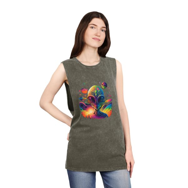 Unisex Stonewash Tank Top - Image 8