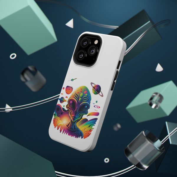 Colorful Alien Phone Case for Protection and Style, Galaxy-Themed Case, Retro Vibe Case, Unique Gift for Sci-Fi Lovers, Planet Design Case - Image 17