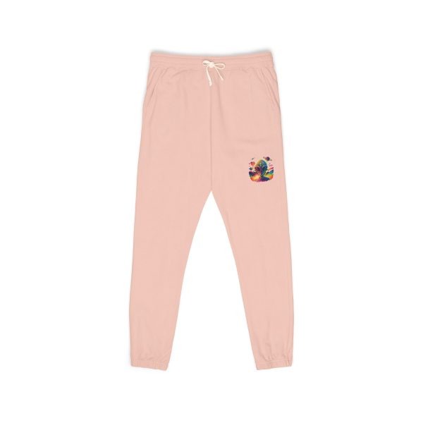 Unisex Garment-Dyed Fleece Sweatpants - Image 9
