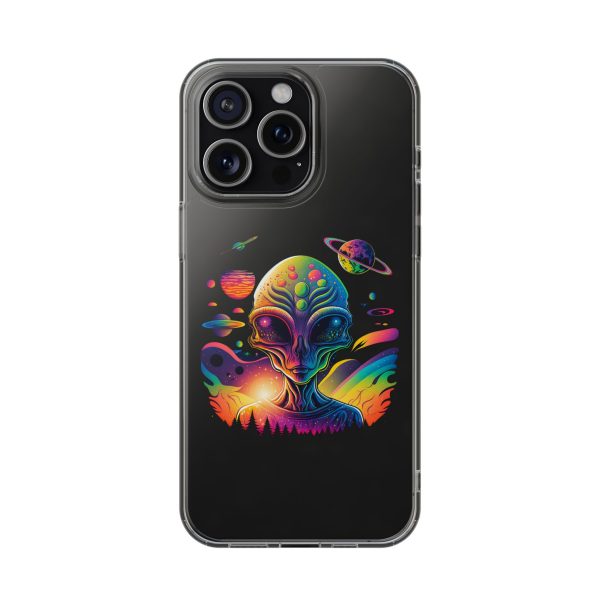 Alien Galaxy Clear Phone Case, Cosmic Phone Cover, Space Lover Gift, Unique Design for iPhone, Galaxy Phone Case - Image 62