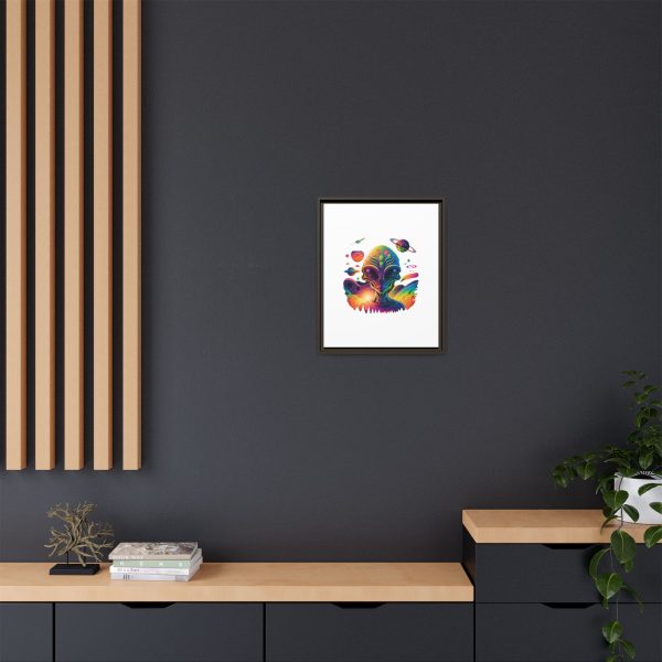 Vibrant Alien Canvas Art Print, Framed Decor for Sci-Fi Lovers, Cosmic Wall Art, Colorful Home Decoration, Unique Gift Idea - Image 164