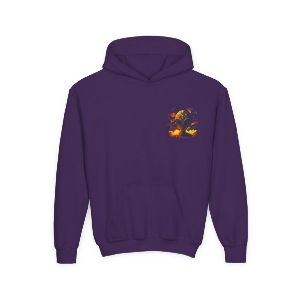 Youth Heavy Blend Hooded Sweatshirt with Colorful Graphic - Image 37
