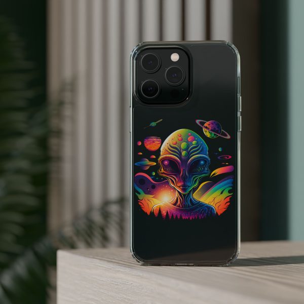 Alien Galaxy Clear Phone Case, Cosmic Phone Cover, Space Lover Gift, Unique Design for iPhone, Galaxy Phone Case - Image 48