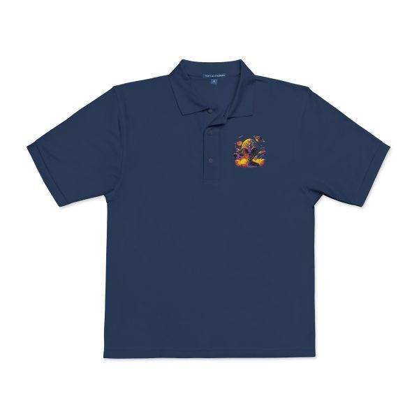 Floral Embroidered Unisex Polo Shirt | Casual Wear, Gift for Him/Her, Summer Style, Outdoor Events, Birthday Gift - Image 21