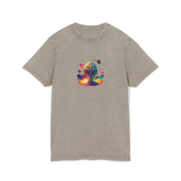 Acid Washed Round Neck Tee - Image 5