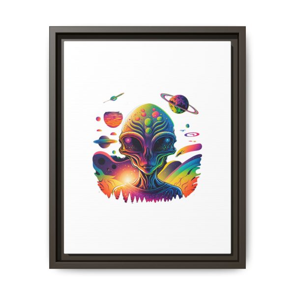 Vibrant Alien Canvas Art Print, Framed Decor for Sci-Fi Lovers, Cosmic Wall Art, Colorful Home Decoration, Unique Gift Idea - Image 145
