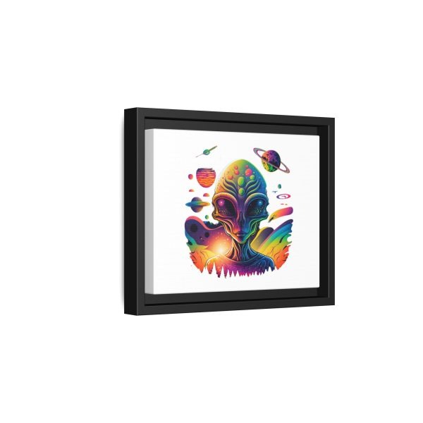 Vibrant Alien Canvas Art Print, Framed Decor for Sci-Fi Lovers, Cosmic Wall Art, Colorful Home Decoration, Unique Gift Idea - Image 202
