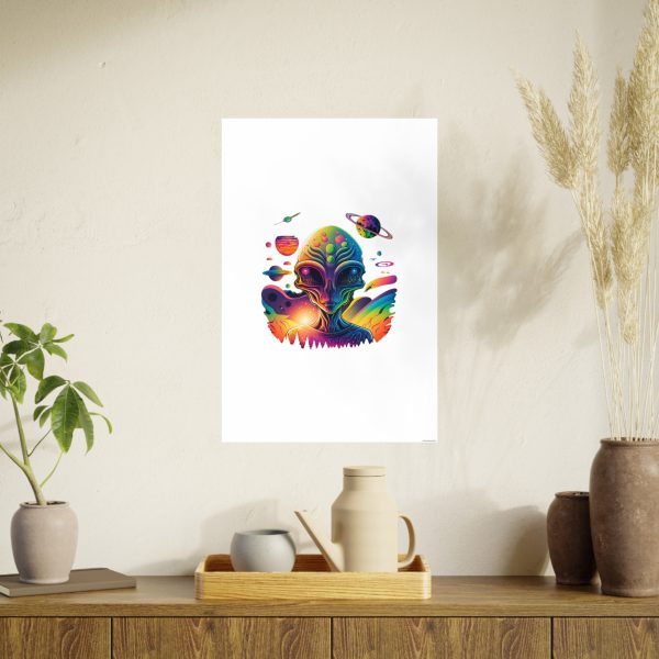 Colorful Alien Art Poster, Psychedelic Wall Decor, Outer Space Prints, Home Decoration, Gift for Sci-Fi Lovers - Image 90