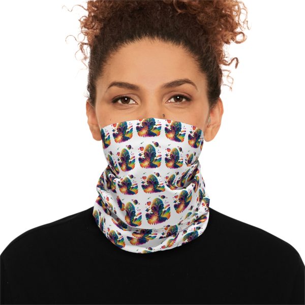 Winter Neck Gaiter With Drawstring - Image 3
