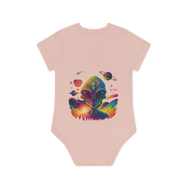 Colorful Alien Baby Bodysuit, Fun Baby Outfit, Cute Infant Clothing, Unique Baby Shower Gift, Organic Cotton Onesie, Space Theme Baby Wear - Image 5