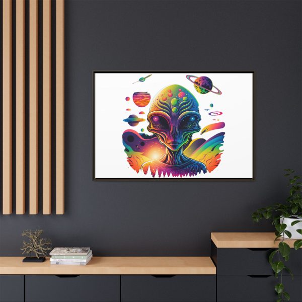 Vibrant Alien Canvas Art Print, Framed Decor for Sci-Fi Lovers, Cosmic Wall Art, Colorful Home Decoration, Unique Gift Idea - Image 132