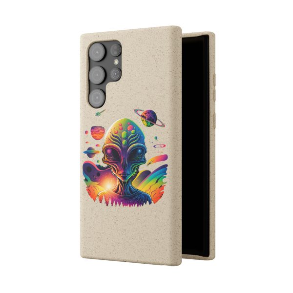 Vibrant Alien Biodegradable Phone Case, Eco-Friendly Galaxy Phone Cover, Unique Gift for Space Lovers, Fun Alien Design, Sustainable [...] - Image 146