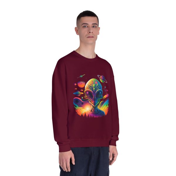Colorful Alien Space Sweatshirt, Unisex Crewneck Sweatshirt, Perfect for Casual Wear, Gift for Sci-Fi Lovers, Cozy Fall Apparel - Image 59