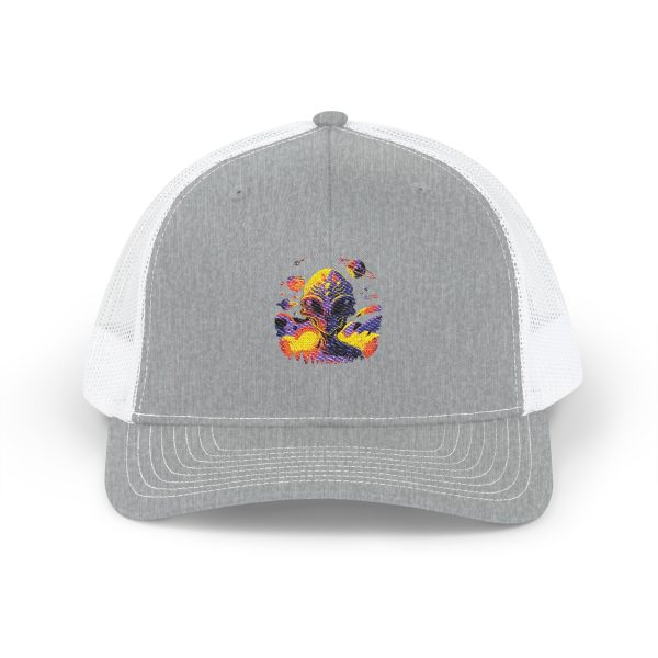 Vibrant Embroidered Snapback Trucker Cap, Unisex Hat for Festivals, Casual Wear, Sports Events, Gift for Outdoorsy Friends - Image 5