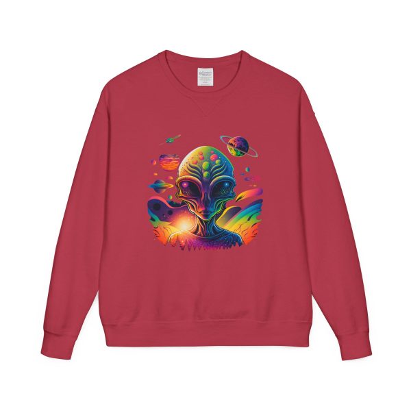 Colorful Alien Crewneck Sweatshirt, Unisex Halloween Sweatshirt, Gift for Sci-Fi Lovers, Cozy Graphic Crewneck, Space-Themed Apparel - Image 49
