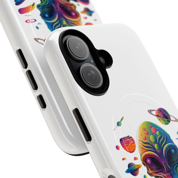 Vibrant Alien Phone Case - Funky Tough Magnetic Cover for Teens, Outer Space, Gift for Sci-Fi Lovers, Unique Cosmic Design - Image 62