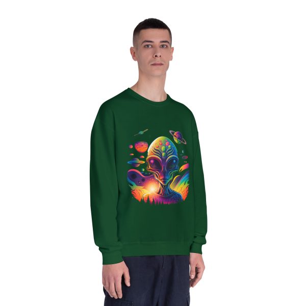 Colorful Alien Space Sweatshirt, Unisex Crewneck Sweatshirt, Perfect for Casual Wear, Gift for Sci-Fi Lovers, Cozy Fall Apparel - Image 35