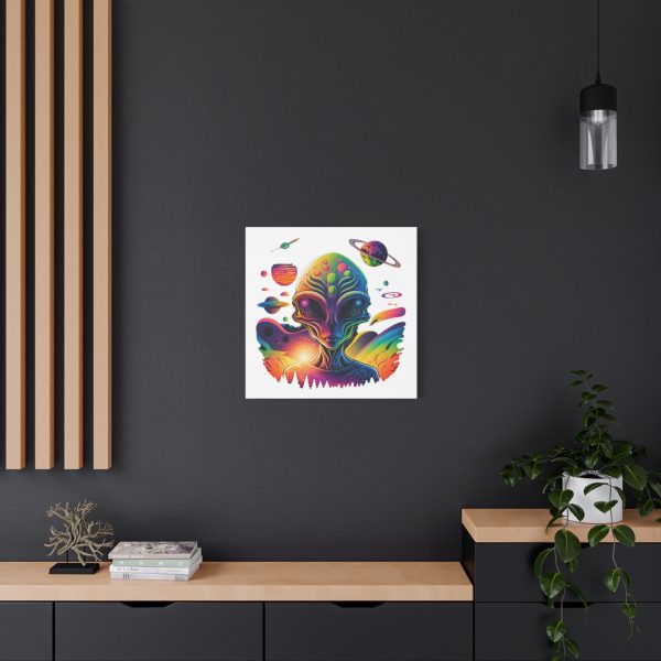 Alien Art Canvas Print, Colorful Wall Decor, Retro Sci-Fi Artwork, Unique Home Accent, Space Lover Gift - Image 36