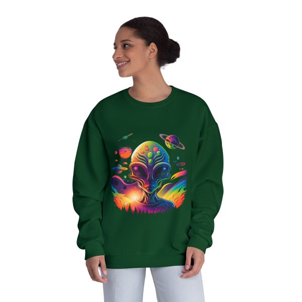 Colorful Alien Space Sweatshirt, Unisex Crewneck Sweatshirt, Perfect for Casual Wear, Gift for Sci-Fi Lovers, Cozy Fall Apparel - Image 36