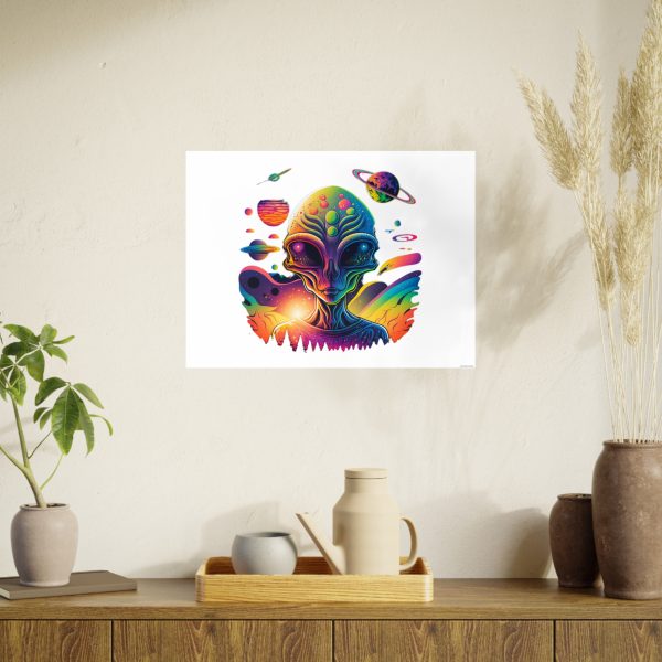Colorful Alien Art Poster, Psychedelic Wall Decor, Outer Space Prints, Home Decoration, Gift for Sci-Fi Lovers - Image 60