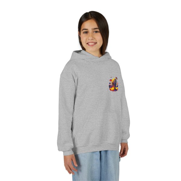 Youth Heavy Blend Hooded Sweatshirt with Colorful Graphic - Image 12