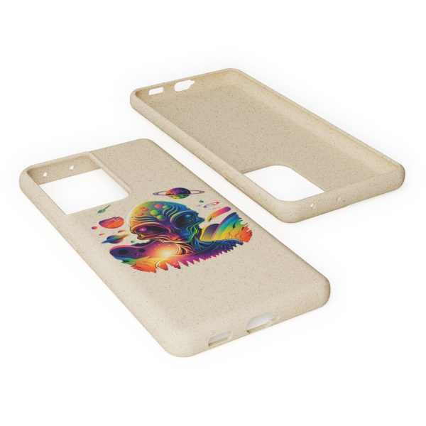 Vibrant Alien Biodegradable Phone Case, Eco-Friendly Galaxy Phone Cover, Unique Gift for Space Lovers, Fun Alien Design, Sustainable [...] - Image 124