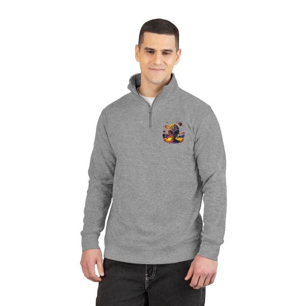Cozy Embroidered Unisex Fleece Pullover, Casual Sweatshirt, Fall Fashion, Gift for Him/Her, Outdoor Activities, Layering Essential - Image 3