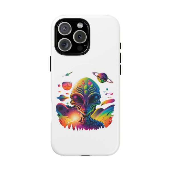 Vibrant Alien Phone Case - Funky Tough Magnetic Cover for Teens, Outer Space, Gift for Sci-Fi Lovers, Unique Cosmic Design - Image 58