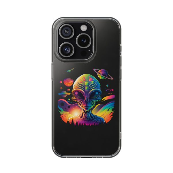 Alien Galaxy Clear Phone Case, Cosmic Phone Cover, Space Lover Gift, Unique Design for iPhone, Galaxy Phone Case - Image 54