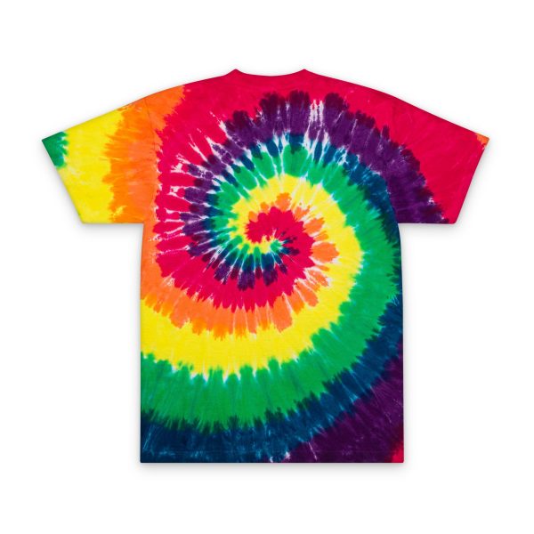 Vibrant Tie-Dye T-Shirt for Festival Fun, Perfect Summer Wear, Boho Style Tee, Gift for Friends, Embroidered Detail - Image 3