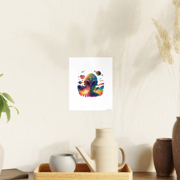 Colorful Alien Art Poster, Psychedelic Wall Decor, Outer Space Prints, Home Decoration, Gift for Sci-Fi Lovers - Image 33