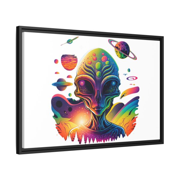 Vibrant Alien Canvas Art Print, Framed Decor for Sci-Fi Lovers, Cosmic Wall Art, Colorful Home Decoration, Unique Gift Idea - Image 22
