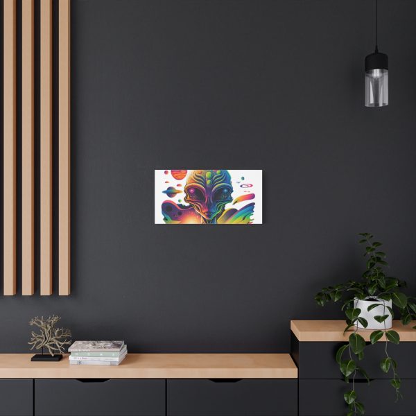 Alien Art Canvas Print, Colorful Wall Decor, Retro Sci-Fi Artwork, Unique Home Accent, Space Lover Gift - Image 64