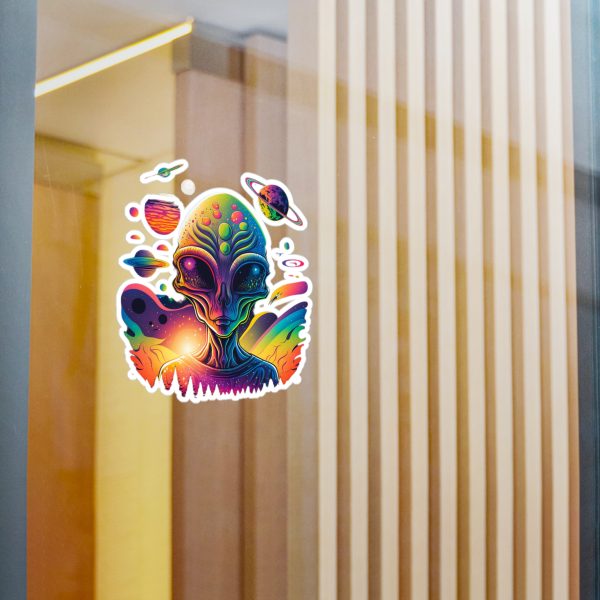 Colorful Alien Vinyl Decals for Decor, Fun Stickers for Laptops, Walls, Windows, Kids' Rooms, Sci-Fi Gifts - Image 10