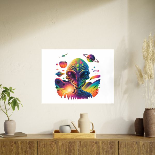 Colorful Alien Art Poster, Psychedelic Wall Decor, Outer Space Prints, Home Decoration, Gift for Sci-Fi Lovers - Image 69