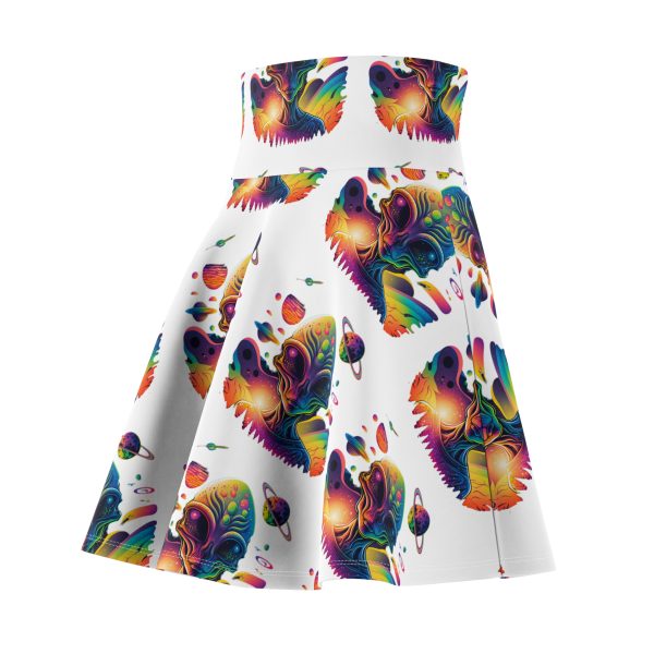 Colorful Butterfly Print Women's Skater Skirt, Fun Summer Skirt, Festival Fashion, Vibrant Skater Skirt, Unique Dance Skirt - Image 4
