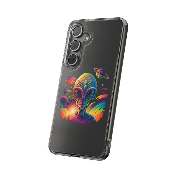 Alien Galaxy Clear Phone Case, Cosmic Phone Cover, Space Lover Gift, Unique Design for iPhone, Galaxy Phone Case - Image 67