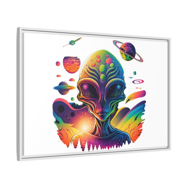 Vibrant Alien Canvas Art Print, Framed Decor for Sci-Fi Lovers, Cosmic Wall Art, Colorful Home Decoration, Unique Gift Idea - Image 118