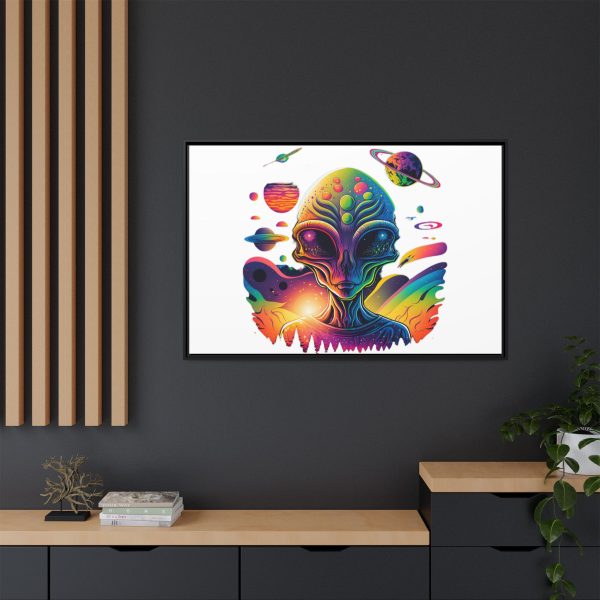 Vibrant Alien Canvas Art Print, Framed Decor for Sci-Fi Lovers, Cosmic Wall Art, Colorful Home Decoration, Unique Gift Idea - Image 40
