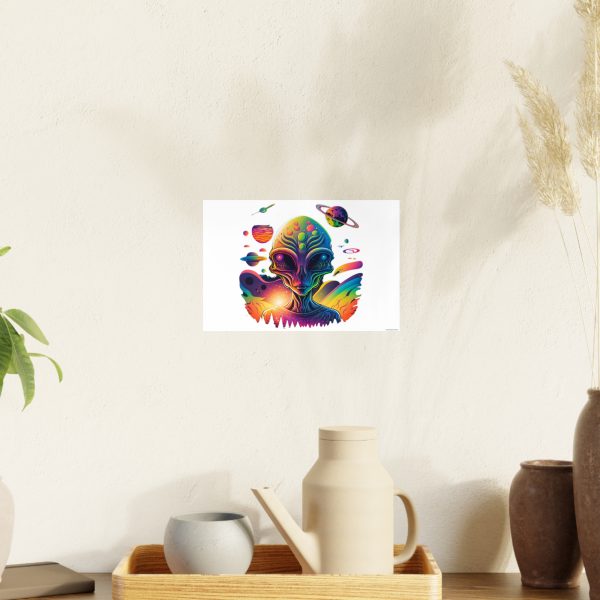 Colorful Alien Art Poster, Psychedelic Wall Decor, Outer Space Prints, Home Decoration, Gift for Sci-Fi Lovers - Image 18