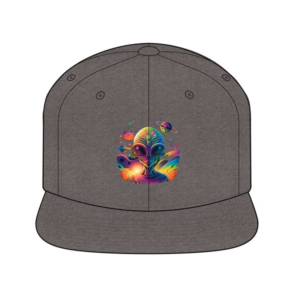 Colorful Alien Dreamscape Snapback Hat | Unisex Cap, Perfect for Festivals, Streetwear, or Everyday Style - Image 2