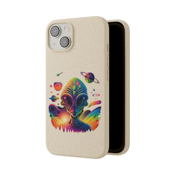 Vibrant Alien Biodegradable Phone Case | Eco-Friendly, Galaxy Inspired, Unique Gift, Trendy Phone Cover, For Space Lovers - Image 86