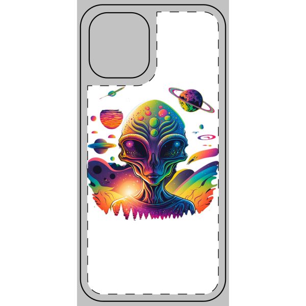 Vibrant Alien Phone Skin, Colorful Phone Case, Galaxy Design, Cosmic Phone Protector, Unique Alien Aesthetic, Gift for Sci-Fi Lovers - Image 5