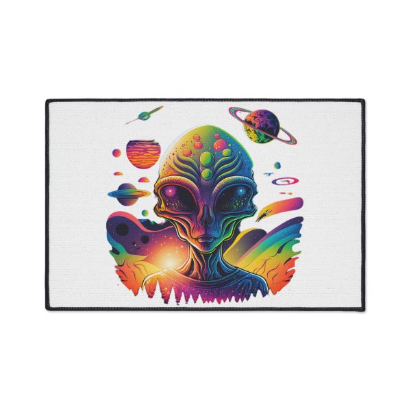 Vibrant Alien Art Floor Mat, Cosmic Area Rug, Outer Space Doormat, Unique Home Decor, Gift for Sci-Fi Lovers - Image 17